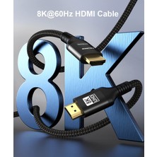 Anka Shop 8k 4K HDMI Kablo 20 Metre, 48GBPS Örgülü Yüksek Hızlı 144Hz 120Hz 8k 60Hz Earc Hdcp 2.3 Hdr Dolby Atmos Ps5 Xbox Hdtv Monitör