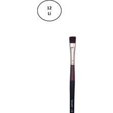 Fanart Academy Seri 278 Uzun Saplı Sentetik Kıllı Kısa Yassı No:6 12'li