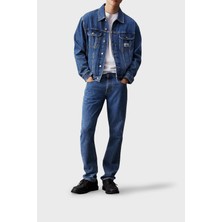Calvin Klein Pamuklu Regular Fit Kot Ceket J30J3257501A4 Erkek Kot Ceket J30J325750 1A4