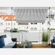 Sunfun Teleskopik Tente Gri-Beyaz 300X130 cm