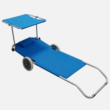 Sunfun Gölgelikli Tekerlekli Katlanır Taşıma Arabası Şezlong