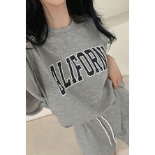 Only Trendwear  Unisex California Detay Baskılı Şort Takım