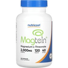 Nutricost Magtein Magnesium L-Threonate  2000MG 120 Capsules Usa Menşei