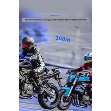 Y20 Max Motosiklet Bluetooth 5.3 Kask Interkom 2 Kişi 300 Metre Eşleşme Özellikli ve Rgb Aydınlatma