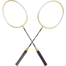 The Everything Store Sarı Demir Alaşımlı Badminton Raketi Iki Eğitim Öğrencileri Badminton Raketi ile Donatılmış (Yurt Dışından)