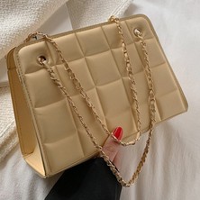Soou Bayan Tote Çanta Baklava Kadın Deri Omuz Çantası Zincir Handbags (Yurt Dışından)
