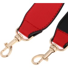 Hayox Geniş Pu Dıy Crossbody Çanta Askısı Sap Değiş 52 cm #1 Kırmızı (Yurt Dışından)