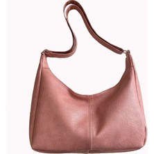 Soou Kadın Tote Çanta Bayan Deri Omuz Çantası Saf Renk Crossbody Çanta (Yurt Dışından)