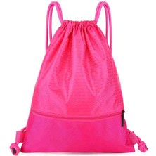 Suzhou Xiang Ipli Sırt Çantası Spor Salonu Çuval Çantası, Küçük (Pembe, 35*1*44CM) (Yurt Dışından)