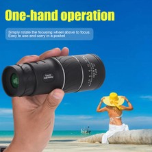 Okgoods 16X Zoom Monoküler Teleskop Optik Lens Yüksek Çözünürlüklü El Teleskop Çıft Odak Açık Seyahat Kamp Içın (Yurt Dışından)