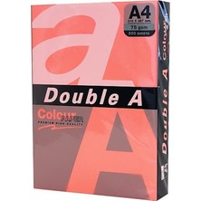 Double A Renkli Fotokopi Kağıdı 500 Lü A4 75 gr Fosforlu Punch