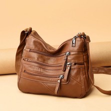 Divine Moda Kadın Crossbody Çanta Şak Çanta Çok Cep Hobo Çanta (Yurt Dışından)