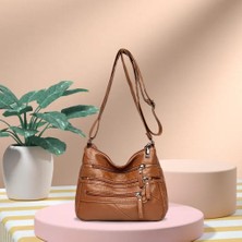 Divine Moda Kadın Crossbody Çanta Şak Çanta Çok Cep Hobo Çanta (Yurt Dışından)