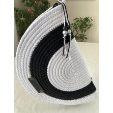 Double Knot Design Bailey Yarım Ay D Clutch Portföy Çanta,abiye Çanta, Hediyelik