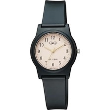 Q&q G23A-012VY Siyah Silikon Kordon Rakamlı Kadın Kol Saati