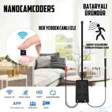 Nanocamcoders 1k 1080P Mini Wifi Güvenlik Kamerası Mikro Gözetleme Güvenlik Gizli Pır Kamera Uzak Izle Hd WGK01