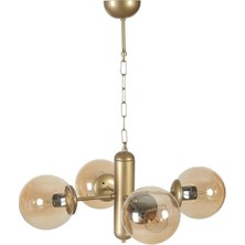 Lumexx Bankok 4 Lü Eskitme Bal Camlı Avize