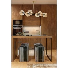 Lumexx Yeni Favori 6 Lı Eskitme Bal Camlı Avize