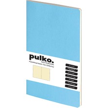 Pulko Notebook Not Defteri, (9X14CM), Terzi Dikiş, 64 Sayfa, Krem Kağıt, Düz, 030, Siyah