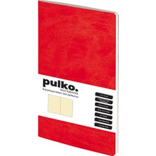 Pulko Notebook Not Defteri, (9X14CM), Terzi Dikiş, 64 Sayfa, Krem Kağıt, Düz, 030, Siyah