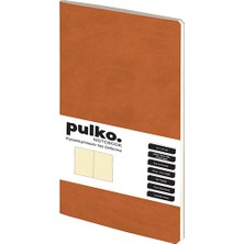 Pulko Notebook Not Defteri, (9X14CM), Terzi Dikiş, 64 Sayfa, Krem Kağıt, Düz, 030, Siyah