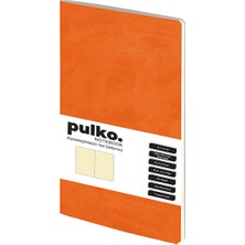 Pulko Notebook Not Defteri, (9X14CM), Terzi Dikiş, 64 Sayfa, Krem Kağıt, Düz, 030, Siyah