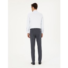 Pierre Cardin Erkek Koyu Mavi Slim Fit Yün Karışımlı Kumaş Pantolon 50297474-VR032