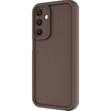 Casesuar Galaxy A15 Uyumlu Css Kılıf Kamera Korumalı Zore Ananas Kapak-Kahverengi