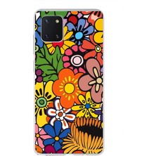 Printify Samsung Galaxy Note 10 Lite ile Uyumlu 1mm Slim Fit Retro Colors 2 Baskılı Şeffaf Silikon Kılıf