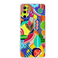 Printify Samsung Galaxy S20 ile Uyumlu 1mm Slim Fit Retro Colors 6 Baskılı Şeffaf Silikon Kılıf