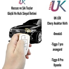 Uk Chery Tiggo 8 Pro & Omoda 5 & Tiggo 7 Avangarde Anahtar Kılıfı Gümüş/silver Ayrıntılar Lüx