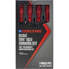 Izeltaş 4776 00 8107 Delikli Torx Uçlu Tornavida Seti 7 Parça