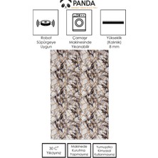 Panda Halı Kaymaz Tabanlı Kesme Rulo Halı Yolluk Püsküülü 1055 Gold (Saçaklı)