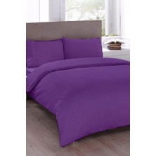 Çeyiz Diyarı Pure Çift Kişilik Nevresim Seti 200X200 Mürdüm