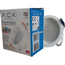 UZMLİGHT Ack LED Panel Spot 7W Cob 3000-4000-6500K 400LM Beyaz Kasa