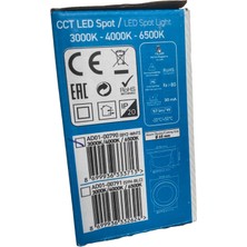 UZMLİGHT Ack LED Panel Spot 7W Cob 3000-4000-6500K 400LM Beyaz Kasa