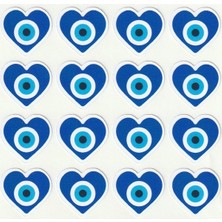 Nunuki Kalpli Nazar Boncuğu Sticker Seti Göz Okul Ödül Öğretmen Etiketi Evil Eye Stickers NSTI0154