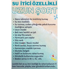 Miami Beach Lacivert Uzun Boy Basic Model Su Itici Özellikli Düz Renk Erkek Plaj Deniz Şort Mayo - 2206-LACIVERT