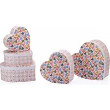 Gıpta Floral Kalp 4 Nolu Kutu 190X200X85 BX6559-04