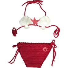 Mothersdid El Örgüsü Bebek Bikini Takımı