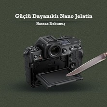 Rova Cda Store Sony DSC-W830 Uyumlu 3 Adet Fotograf Makinesi Için LCD Ekran Koruyucu Nano Jelatin