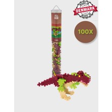 Toyfest Plus - Plus Minecraft Temalı Silindir Kutuda T - Rex Dinazor LEGO Yapı Oyuncağı ( 100 Parça ) 4200