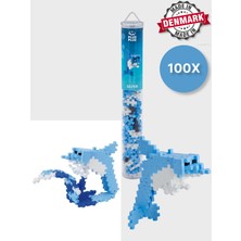 Toyfest Plus - Plus Minecraft Temalı Silindir Kutuda Dolphin - Yunus LEGO Yapı Oyuncağı ( 100 Parça ) 4113