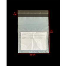 Hg Ambalaj 100 Adet 25X35 cm Gri Renk Cepli Kargo Poşeti ( 25X30+5 cm -  Tek Kat 40 Micron )