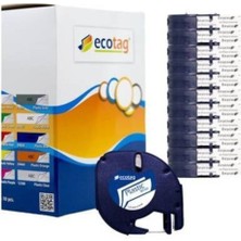 Dymo Letratag Muadil Plastik Şerit Etiket Mavi 10'lu Paket