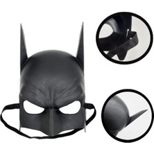 Toyfest Batman Pelerinli Maskeli Çocuk Parti Kostümü - (7 - 14 Yaş Arası) - 90 cm