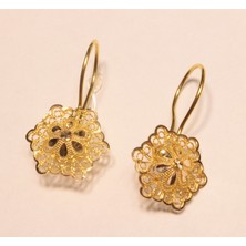 Güler Kuyumculuk Altın Gül Küpe