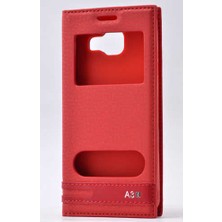 Musal Galaxy A3 2016 Kılıf Elite Pencereli Kapaklı Kılıf