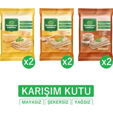 POLOTSKİE HLEBTSY Tahıl Gevreği (Gevrek Ekmek), Karışım Kutu: Çavdarlı ve Tam Buğdaylı×2, Karabuğdaylı×2, Peynirli×2