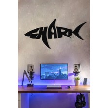 Ensa Design Sharkköpek Balığı Ahşap Duvar Dekoru Duvar Süsü